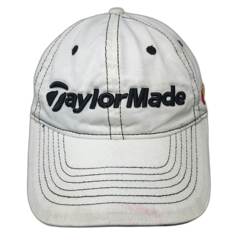 TaylorMade Baseball Cap White One Size Contrast Stitching R7 XR Golf Hat